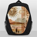 Abstract Sun Boho Bohemian Design Backpack Bag