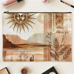 Abstract Sun Boho Bohemian Design Cosmetic Bag (XXXL)