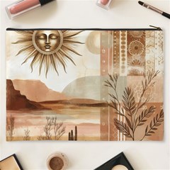 Abstract Sun Boho Bohemian Design Cosmetic Bag (XXXL) from ArtsNow.com Back