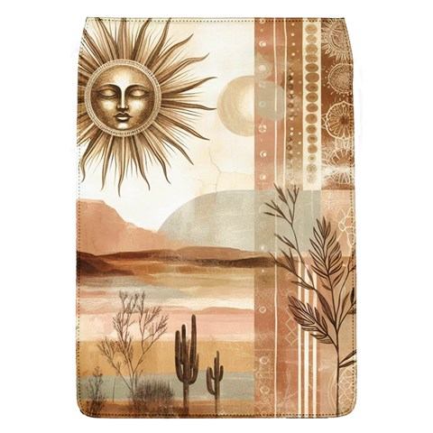 Abstract Sun Boho Bohemian Design Removable Flap Cover (L) from ArtsNow.com Front