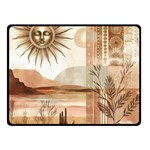 Abstract Sun Boho Bohemian Design Two Sides Fleece Blanket (Small)