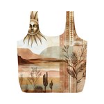 Abstract Sun Boho Bohemian Design Full Print Recycle Bag (M)