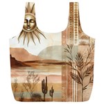 Abstract Sun Boho Bohemian Design Full Print Recycle Bag (XL)