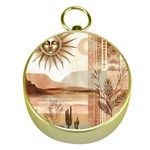 Abstract Sun Boho Bohemian Design Gold Compasses