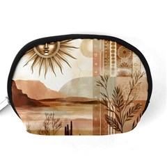 Abstract Sun Boho Bohemian Design Accessory Pouch (Medium) from ArtsNow.com Back