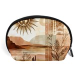 Abstract Sun Boho Bohemian Design Accessory Pouch (Large)