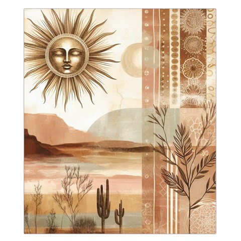 Abstract Sun Boho Bohemian Design Duvet Cover Double Side (California King Size) from ArtsNow.com Front