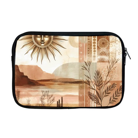 Abstract Sun Boho Bohemian Design Apple MacBook Pro 17  Zipper Case from ArtsNow.com Front