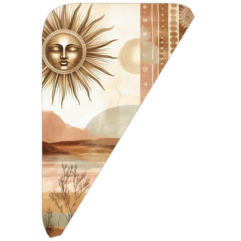 Abstract Sun Boho Bohemian Design Belt Pouch Bag (Small) from ArtsNow.com Front Right