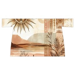 Abstract Sun Boho Bohemian Design Wristlet Pouch Bag (Small) from ArtsNow.com Back