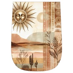 Abstract Sun Boho Bohemian Design Wristlet Pouch Bag (Small) from ArtsNow.com Right Side