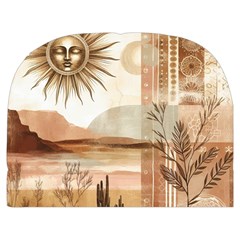 Abstract Sun Boho Bohemian Design Make Up Case (Medium) from ArtsNow.com Front