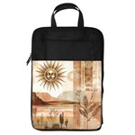 Abstract Sun Boho Bohemian Design Foldable Shoe Storage Bag