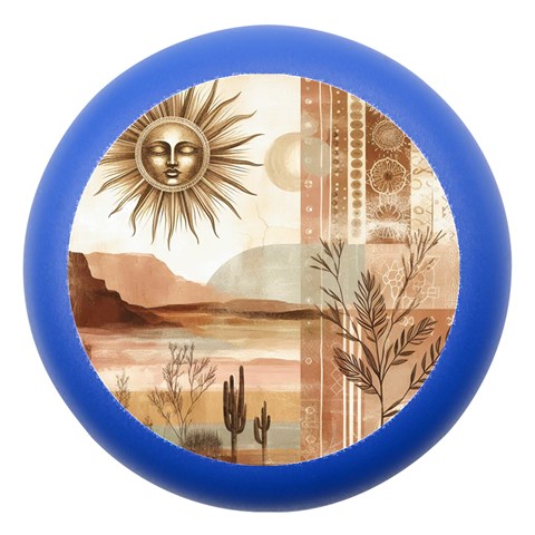 Abstract Sun Boho Bohemian Design Dento Box with Mirror from ArtsNow.com Front