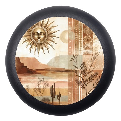 Abstract Sun Boho Bohemian Design Dento Box with Mirror from ArtsNow.com Front