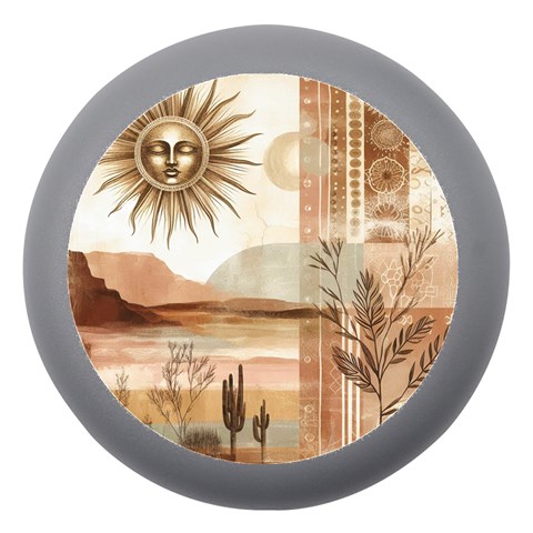 Abstract Sun Boho Bohemian Design Dento Box with Mirror from ArtsNow.com Front