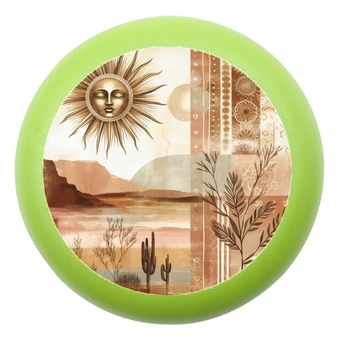 Abstract Sun Boho Bohemian Design Dento Box with Mirror from ArtsNow.com Front