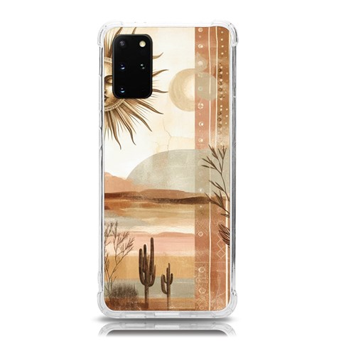 Abstract Sun Boho Bohemian Design Samsung Galaxy S20 Plus 6.7 Inch TPU UV Case from ArtsNow.com Front