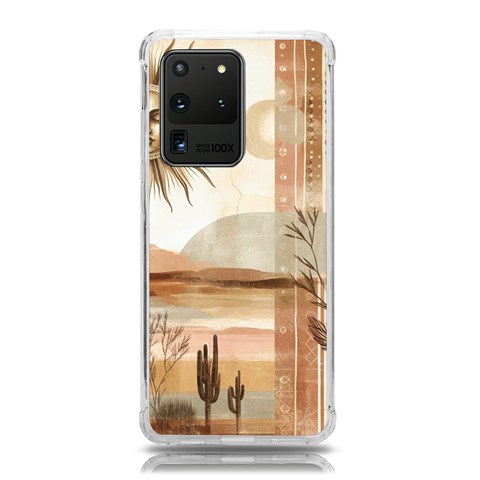 Abstract Sun Boho Bohemian Design Samsung Galaxy S20 Ultra 6.9 Inch TPU UV Case from ArtsNow.com Front