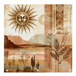 Abstract Sun Boho Bohemian Design Banner and Sign 4  x 4 