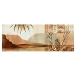 Abstract Sun Boho Bohemian Design Banner and Sign 8  x 3 