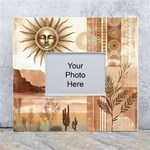 Abstract Sun Boho Bohemian Design White Wall Photo Frame 5  x 7 