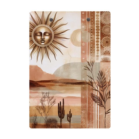 Abstract Sun Boho Bohemian Design A5 Acrylic Clipboard from ArtsNow.com Back