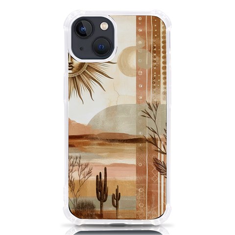 Abstract Sun Boho Bohemian Design iPhone 13 TPU UV Print Case from ArtsNow.com Front