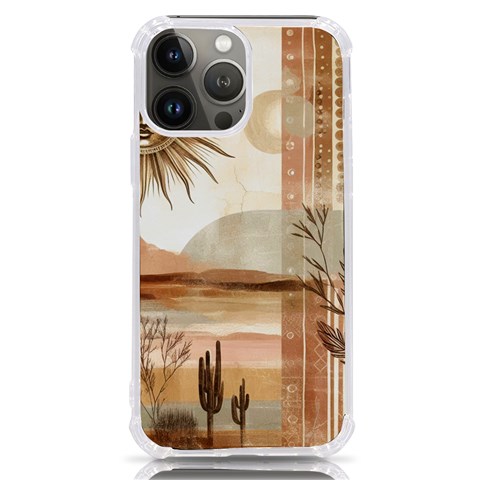 Abstract Sun Boho Bohemian Design iPhone 13 Pro Max TPU UV Print Case from ArtsNow.com Front