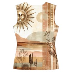 Abstract Sun Boho Bohemian Design Women s Cut Out Long Sleeve T Back