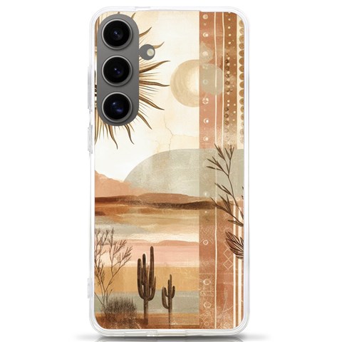 Abstract Sun Boho Bohemian Design Samsung Galaxy S24 Ultra 6.9 Inch TPU UV Case from ArtsNow.com Front