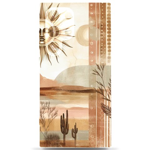 Abstract Sun Boho Bohemian Design Samsung Galaxy S24 Ultra 6.9 Inch Black TPU UV Case from ArtsNow.com Front