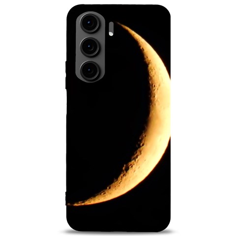 Moon Phone Case Samsung Galaxy S24 Plus 6.7 Inch Black TPU UV Case from ArtsNow.com Front