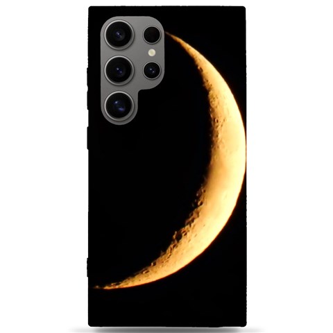 Moon Phone Case Samsung Galaxy S24 Ultra 6.9 Inch Black TPU UV Case from ArtsNow.com Front