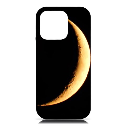 Moon Phone Case iPhone 16 Pro Max Black UV Print PC Hardshell Case from ArtsNow.com Front