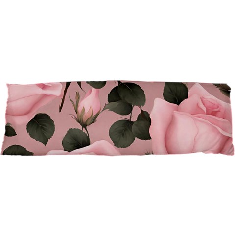 Pink Roses 21 x63  Body Pillow Case Dakimakura (Two Sides) from ArtsNow.com Front