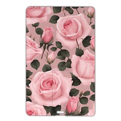 Pink Roses Name Card Style USB Flash Drive from ArtsNow.com Front