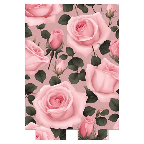 Pink Roses Automatic Folding Umbrella with Case (Medium) from ArtsNow.com Case