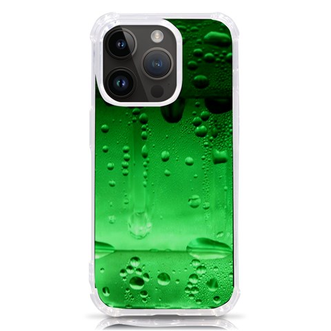 Cool Water Green iPhone 14 Pro TPU UV Print Case from ArtsNow.com Front