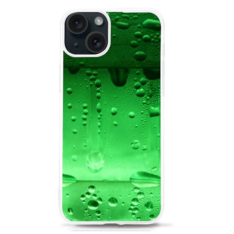 Cool Water Green iPhone 15 TPU UV Print Case from ArtsNow.com Front