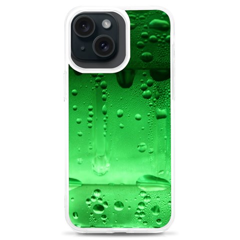 Cool Water Green iPhone 15 Plus TPU UV Print Case from ArtsNow.com Front