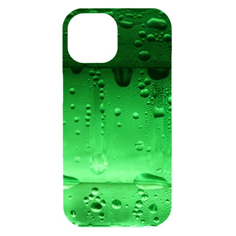 Cool Water Green iPhone 15 Black UV Print PC Hardshell Case from ArtsNow.com Front