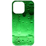 Cool Water Green iPhone 15 Pro Max Black UV Print PC Hardshell Case