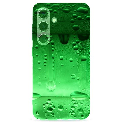 Cool Water Green Samsung Galaxy S24 6.2 Inch Black TPU UV Case from ArtsNow.com Front