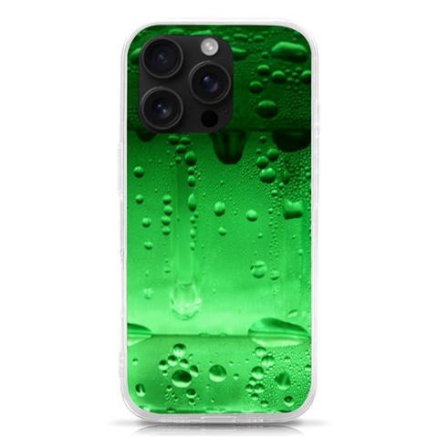 Cool Water Green iPhone 16 Pro TPU UV Print Case from ArtsNow.com Front