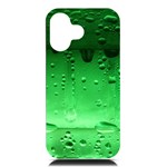 Cool Water Green iPhone 16 Black UV Print PC Hardshell Case