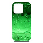 Cool Water Green iPhone 16 Pro Black UV Print PC Hardshell Case