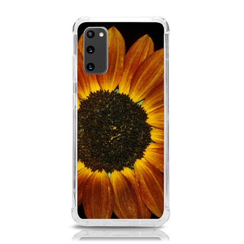 Orange Sunflower Phone Case Samsung Galaxy S20 6.2 Inch TPU UV Case from ArtsNow.com Front