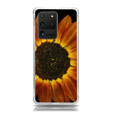 Orange Sunflower Phone Case Samsung Galaxy S20 Ultra 6.9 Inch TPU UV Case from ArtsNow.com Front