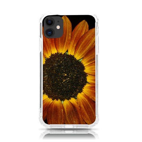 Orange Sunflower Phone Case iPhone 11 TPU UV Print Case from ArtsNow.com Front